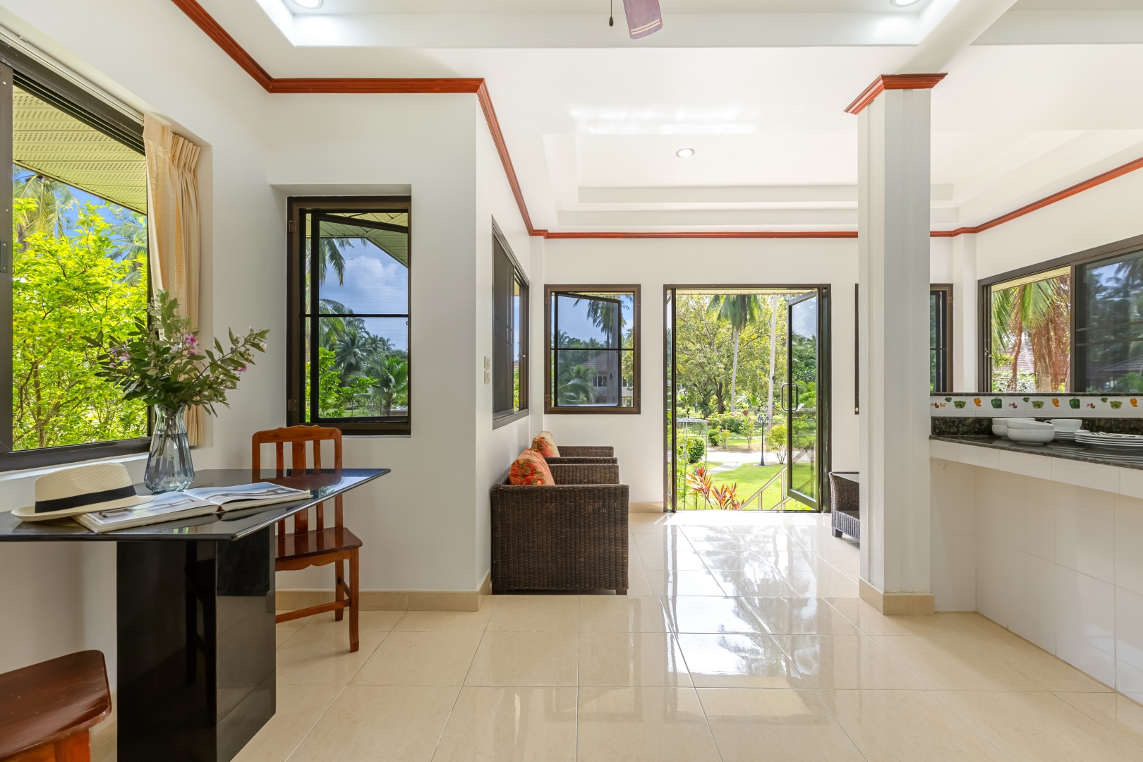 Villa at golden hour